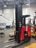 2012 RAYMOND 750-R45TT ELECTRIC STAND-UP REACH TRUCK, 4500 LBS CAPACITY, 36 VOLTS, APPROX., MAST LOWERED 137&rdquo;, 36 VOLTS, HRS: 15,391 SERIAL: 750-12-BB32293, UNIT #45 (GROUND LEVEL REMOVAL ONLY) - 3