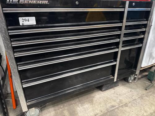 U.S. General 11-Drawer Rolling Tool Chest, Black (DELAY PICKUP MID OCTOBER)