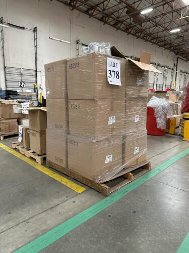 (2) Pallets of Assorted Tin Cans; 12 Boxes of 15 OZ SILVER SQUARE TIN CAN 3 Boxes of 2 OZ GOLD WINDOW SHALLOW STACKABLE TIN CAN