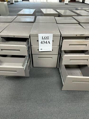 (24) 3 Drawer Offic Cabinets, LOCATION : 2ND FLOOR)
