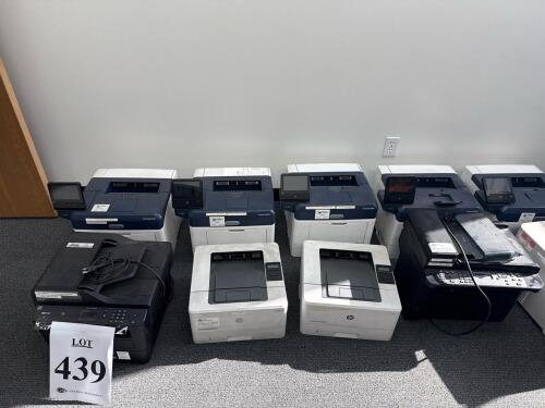 Lot Of Assorted Printers (5) Xerox VersaLink B400, (1) Hp Laserjet M402n, (1) Hp Laserjet 1536dnf, (1) Brother MFC-L27500W (Location: 2nd Floor)