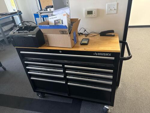 9 Drawer Husky Mobile Tool Chest (No Content) (Delay Pickup Mid October) (2nd Floor)