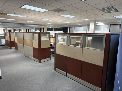 Herman Miller Cubicals (2) 2 Person Modular Workstation 202&rdquo; x 78&rdquo; x 52&rdquo; And (1) 4 Person Modular Workstation 204&rdquo; x 154&rdquo; x 52&rdquo; , LOCATION: 2ND FLOOR