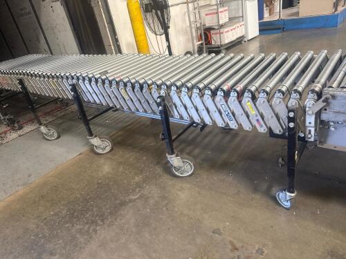 BESTFLEX 1.9 POWER PORTABLE ROLLER FLEXIBLE CONVEYOR WITH ALLEN-BRADLEY CONTROL,, 28 1/2&rdquo; WIDE ROLLERS