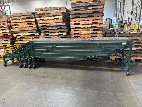 ASHLAND TELESCOPING ROLLER CONVEYOR EXTENDS 42&rsquo; FT, 24&rdquo; WIDTH ROLLERS