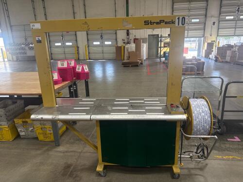 STRAPACK SQ-800 STANDARD AUTOMATIC STRAPPING MACHINE, #10, YEAR:2019, SERIAL: 19000932 209
