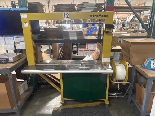 STRAPACK SQ-800 STANDARD AUTOMATIC STRAPPING MACHINE, #12, YEAR:2020, SERIAL: 20006916. 800