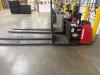 RAYMOND 8510 ELECTRIC RIDER PALLET JACK, 24V, 8&rsquo;FT FORKS, 6000 LBS MAX, Hrs: 1337, SERIAL: 851-17-14596, UNIT #5