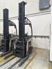 2017 CROWN RM6025-45 ELECTRIC STAND-UP REACH TRUCK WITH SIDE SHIFTER, 4,500 LBS CAPACITY, 36 VOLTS, 42&rdquo; FORKS, APPROX. MAST LOWERED: 140&rdquo;, Hrs: 2344, SERIAL: 1A488308, UNIT #12 (GROUND LEVEL REMOVAL ONLY) - 2