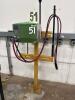 ECO E973C-42 FORKLIFT BATTERY CHARGER WITH METAL STAND (Delay Pickup Mid October), (BUYER NEEDS TO CUT BOLTS)