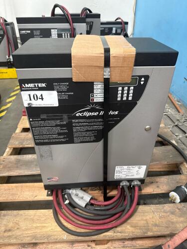 AMETEK ECLIPSE II PLUS FORKLIFT BATTERY CHARGER, MODEL: 900ES3&ndash;18SP-HE