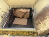 Industrial Stationary Trash Compactor, Approx. 64" x 60" Chamber ((DELAY PICKUP MID-OCTOBER) Bolted to the ground and welded to loading dock), (BUYER NEEDS TO CUT BOLTS and un- welded) - 2