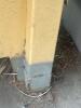 Industrial Stationary Trash Compactor, Approx. 64" x 60" Chamber ((DELAY PICKUP MID-OCTOBER) Bolted to the ground and welded to loading dock), (BUYER NEEDS TO CUT BOLTS and un- welded) - 9