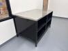 INDUSTRIAL METAL WORK TABLE WITH STAINLESS STEEL TOP, 60&rdquo; x 36&rdquo;, LOCATION: IN ROOM WITH MTEX PRINTER) - 2