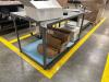 INDUSTRIAL METAL WORK TABLE, 60&rdquo; x 36&rdquo;, LOCATION: IN WAREHOUSE NEXT TO MTEX PRINTER