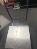 24&rdquo; x 24&rdquo; INDUSTRIAL PLATFORM FLOOR SCALE, USA MEASUREMENTS US-1011 INDICATOR ON CART