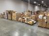 Lot (20) Pallets ASST&rsquo;D: TIN CANS, ROUND CLEAR PVC AND STEEL CANS, RED BASKET BOXES, SILVERl,RED CORRUGATED TUCK TOP BOXES, PINK PREMIUM AUTOMATIC BAKERY BOXES,SHINK BAGS, WHITE STACKABLE DELI BOXES, BLACK GLOSS LUC GIFT BOXES, PERMASEAL, CLEAR PLASTIC TU