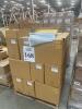 Lot (20) Pallets ASST&rsquo;D: TIN CANS, ROUND CLEAR PVC AND STEEL CANS, RED BASKET BOXES, SILVERl,RED CORRUGATED TUCK TOP BOXES, PINK PREMIUM AUTOMATIC BAKERY BOXES,SHINK BAGS, WHITE STACKABLE DELI BOXES, BLACK GLOSS LUC GIFT BOXES, PERMASEAL, CLEAR PLASTIC TU - 28