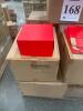 Lot (20) Pallets ASST&rsquo;D: TIN CANS, ROUND CLEAR PVC AND STEEL CANS, RED BASKET BOXES, SILVERl,RED CORRUGATED TUCK TOP BOXES, PINK PREMIUM AUTOMATIC BAKERY BOXES,SHINK BAGS, WHITE STACKABLE DELI BOXES, BLACK GLOSS LUC GIFT BOXES, PERMASEAL, CLEAR PLASTIC TU - 37