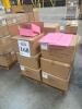 Lot (20) Pallets ASST&rsquo;D: TIN CANS, ROUND CLEAR PVC AND STEEL CANS, RED BASKET BOXES, SILVERl,RED CORRUGATED TUCK TOP BOXES, PINK PREMIUM AUTOMATIC BAKERY BOXES,SHINK BAGS, WHITE STACKABLE DELI BOXES, BLACK GLOSS LUC GIFT BOXES, PERMASEAL, CLEAR PLASTIC TU - 41