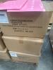 Lot (20) Pallets ASST&rsquo;D: TIN CANS, ROUND CLEAR PVC AND STEEL CANS, RED BASKET BOXES, SILVERl,RED CORRUGATED TUCK TOP BOXES, PINK PREMIUM AUTOMATIC BAKERY BOXES,SHINK BAGS, WHITE STACKABLE DELI BOXES, BLACK GLOSS LUC GIFT BOXES, PERMASEAL, CLEAR PLASTIC TU - 42