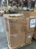 Lot (20) Pallets ASST&rsquo;D: TIN CANS, ROUND CLEAR PVC AND STEEL CANS, RED BASKET BOXES, SILVERl,RED CORRUGATED TUCK TOP BOXES, PINK PREMIUM AUTOMATIC BAKERY BOXES,SHINK BAGS, WHITE STACKABLE DELI BOXES, BLACK GLOSS LUC GIFT BOXES, PERMASEAL, CLEAR PLASTIC TU - 53