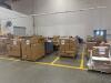 Lot (21) PALLETS OF PINK PREMIUM EASY FOLD BAKERY BOXES, RED HEAVY CARBOARD BASKET TRAYS, ORANGE HI GLOSD GIFT BOXES, PINK/WHITE EASY SETUP PINK STRIP PASTRY BOXES, PINK/WHITE PRW AUTOMATIC PINK STRP CAKE BOXES, HOT PINK GLOSS PARTY BAGS, TWO PIECE DONUT 