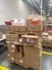 Lot (21) PALLETS OF PINK PREMIUM EASY FOLD BAKERY BOXES, RED HEAVY CARBOARD BASKET TRAYS, ORANGE HI GLOSD GIFT BOXES, PINK/WHITE EASY SETUP PINK STRIP PASTRY BOXES, PINK/WHITE PRW AUTOMATIC PINK STRP CAKE BOXES, HOT PINK GLOSS PARTY BAGS, TWO PIECE DONUT - 4