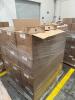 Lot (21) PALLETS OF PINK PREMIUM EASY FOLD BAKERY BOXES, RED HEAVY CARBOARD BASKET TRAYS, ORANGE HI GLOSD GIFT BOXES, PINK/WHITE EASY SETUP PINK STRIP PASTRY BOXES, PINK/WHITE PRW AUTOMATIC PINK STRP CAKE BOXES, HOT PINK GLOSS PARTY BAGS, TWO PIECE DONUT - 12