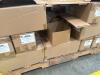 Lot (21) PALLETS OF PINK PREMIUM EASY FOLD BAKERY BOXES, RED HEAVY CARBOARD BASKET TRAYS, ORANGE HI GLOSD GIFT BOXES, PINK/WHITE EASY SETUP PINK STRIP PASTRY BOXES, PINK/WHITE PRW AUTOMATIC PINK STRP CAKE BOXES, HOT PINK GLOSS PARTY BAGS, TWO PIECE DONUT - 43
