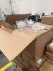 Lot (21) PALLETS OF PINK PREMIUM EASY FOLD BAKERY BOXES, RED HEAVY CARBOARD BASKET TRAYS, ORANGE HI GLOSD GIFT BOXES, PINK/WHITE EASY SETUP PINK STRIP PASTRY BOXES, PINK/WHITE PRW AUTOMATIC PINK STRP CAKE BOXES, HOT PINK GLOSS PARTY BAGS, TWO PIECE DONUT - 45