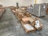 (10) PALLETS OF ASSORTED CONTENT SCREW TOP JARS 4 in. X 4 in. KRAFT HEAVY WALL GIFT BOX LID 3-1/2 in. X 3-1/2 in. X 4-1/2 in. KRAFT SQ GIFT BOX W/CAP & BOW 14 in. X 24 in. 100 GA. SHRINK BAG 9 ft. X 400 ft. 1 MIL CLEAR POLYETHYLENE SHEETING 10 in. X 10 i