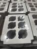 (8) PALLETS OF ASSORTED CONTENT 8 in. X 8 in. X 3-1/2 in. CHOCOLATE PINSTRIPE KRAFT TINT GIFT BOX 13-1/8 in. X 11-3/8 in. X 1-1/2 in. PINE 4 COMPARTMENT RECT WOOD TR 8-7/8 in. X 9-7/8 in. X 7/8 in. MATTE WHITE 12 MINI COUNT CUPCAKE INSERT 8-7/8 in. X 6- - 10