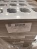 (8) PALLETS OF ASSORTED CONTENT 8 in. X 8 in. X 3-1/2 in. CHOCOLATE PINSTRIPE KRAFT TINT GIFT BOX 13-1/8 in. X 11-3/8 in. X 1-1/2 in. PINE 4 COMPARTMENT RECT WOOD TR 8-7/8 in. X 9-7/8 in. X 7/8 in. MATTE WHITE 12 MINI COUNT CUPCAKE INSERT 8-7/8 in. X 6- - 13