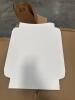 (8) PALLETS OF ASSORTED CONTENT 6 in. X 4 in. X 4 in. KRAFT PINSTRIPE GABLE BOX 10 in. X 10 in. WHITE LUX FLD-UP GIFT BX LID DESCRIPTION: 9" x 9"x 3" WHITE CAKE BOX DESCRIPTION:10" X 10" X 4" WHITE CAKE BOX 8 in. X 8 in. X 3-1/2 in. CHOCOLATE PINSTRIPE K - 3