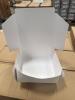 (8) PALLETS OF ASSORTED CONTENT 6 in. X 4 in. X 4 in. KRAFT PINSTRIPE GABLE BOX 10 in. X 10 in. WHITE LUX FLD-UP GIFT BX LID DESCRIPTION: 9" x 9"x 3" WHITE CAKE BOX DESCRIPTION:10" X 10" X 4" WHITE CAKE BOX 8 in. X 8 in. X 3-1/2 in. CHOCOLATE PINSTRIPE K - 9