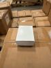 (8) PALLETS OF ASSORTED CONTENT 6 in. X 4 in. X 4 in. KRAFT PINSTRIPE GABLE BOX 10 in. X 10 in. WHITE LUX FLD-UP GIFT BX LID DESCRIPTION: 9" x 9"x 3" WHITE CAKE BOX DESCRIPTION:10" X 10" X 4" WHITE CAKE BOX 8 in. X 8 in. X 3-1/2 in. CHOCOLATE PINSTRIPE K - 14
