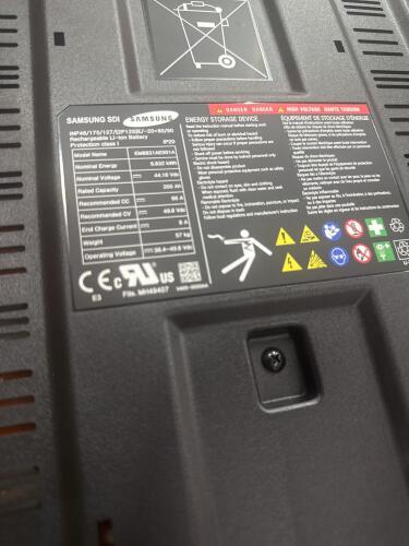 LOT (10) Samsung SDI EMB831AEO11A 8.832 kWh Li-Ion Battery Module, 44.16 VDC, 200 Ah