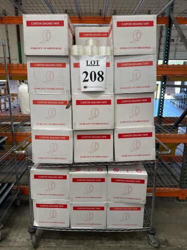 (30) Boxes Of Carton Sealing Tape 2.0MIL X 3&rdquo; X 110 Yards 24 Rolls per box