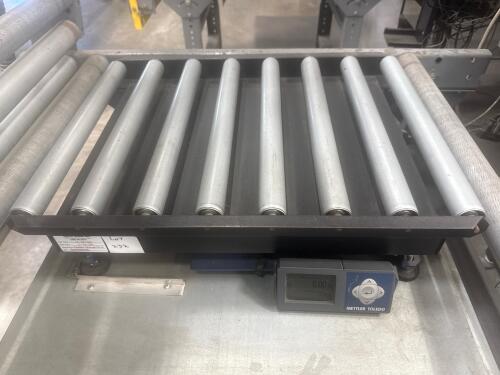 METTLER TOLEDO MODEL: BC ROLLER CONVEYOR SCALE, 16&rdquo; ROLLERS x 22&rdquo;