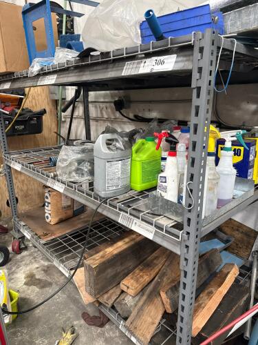 Industrial Steel Wire Storage Rack, 3 Shelves, Mobile w/Casters, Includes Shop Supplies