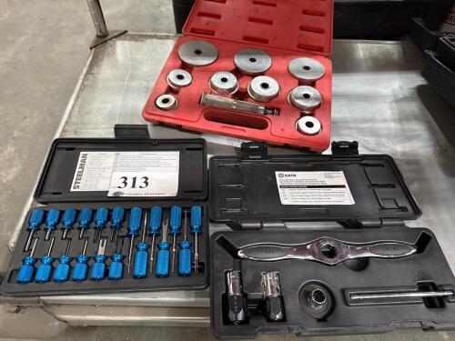 Lot (3) MIXED TOOLS STEWMAN, SATA AND POWERBUILT