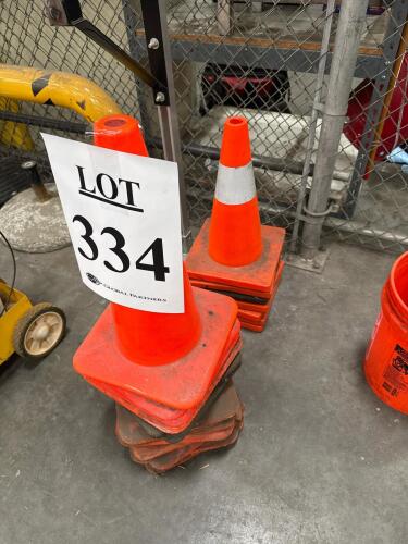 LOT ASST&rdquo;D SAFETY CONES
