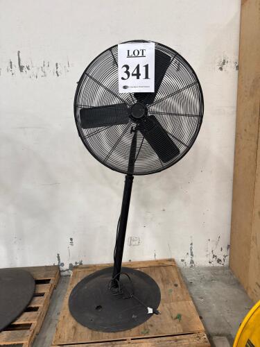 30" Industrial Pedestal Fan, (TILTED TO ONE SIDE)