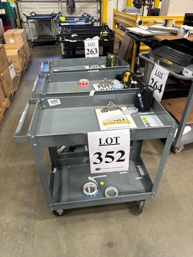 (3) Metal Warehouse Carts