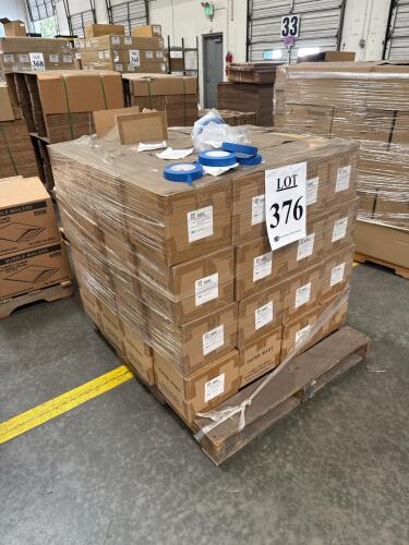 LOT (2) PALLET 1&rdquo; x 60 YD MART STANDARD PAINTER MASKING TAPE, 120 cases
