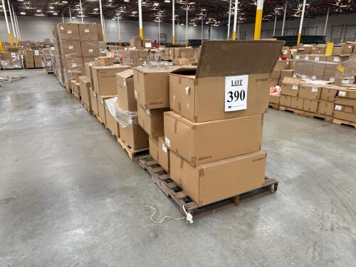 (15) Pallets Of Assorted Content Pet Jars, Tin Cans, Tin Pale W/ Lid