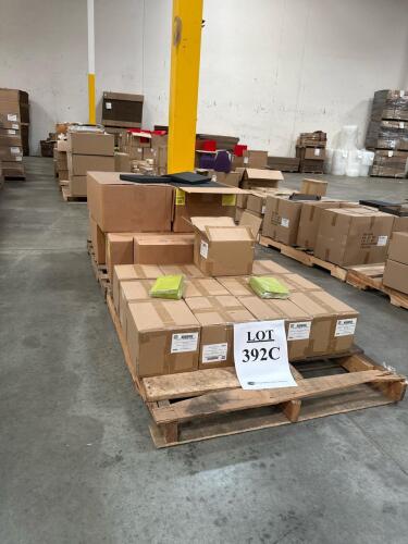 (10) Pallets of Assorted Content; #3 4-5/8 in. X 2-3/8 in. X 8-3/16 in. LIME GLOSS PARTY BAG 10- 1/2 X 8- 1/8 X 1- 1/8 - (7/8) BLK ONYX SET UP CANDY BOX 10 in. X 10 in. BLACK HEAVY WALL GIFT BOX LID 815002/PACKAGE (50 EACH) #2 8 1/2 in. X 6 1/4 in. X 1 7