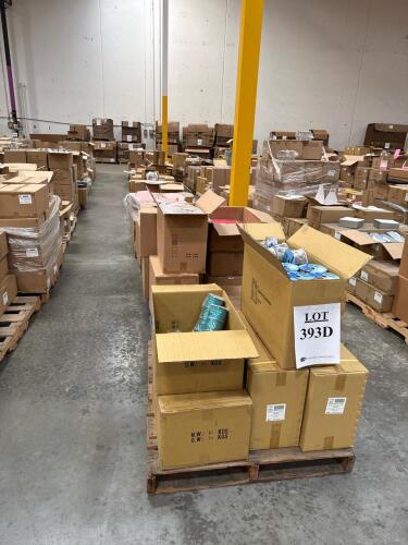 (12) PALLETS OF ASSORTED CONTENT 8 in. X 8 in. WHITE HEAVY WALL GIFT BOX LID 1-1/2 in. X 10 YD NATURAL JUTE RIBBON 1-7/8 in. X 1-7/8 in. X 5 in. CLEAR PVC TUCK TOP BOX WWW.PAPERMART.COM / 1-800-745-88003-3/8 in. X 1-3/4 in. ROUND CLEAR W/ GOLD BAND 3- 1