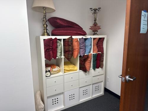 White Modular Cubby Storage Unit, 59&rdquo; x 15 1/2&rdquo; x 58 1/2&rdquo; H, (LOCATION: 3RD FLOOR)